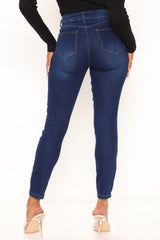 Take A Good Look Skinny Jeans - Dark Wash Ins Street