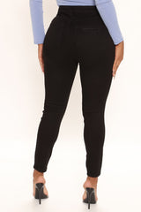 The Comeback Destructed Skinny Jeans - Black Ins Street