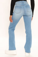 In The Groove Bootcut Jeans - Light Blue Wash Ins Street