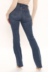 Jessie Mid Rise Bootcut Jeans - Dark Wash Ins Street