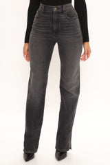 Killing 'Em Softly Side Split Jean - Black Ins Street