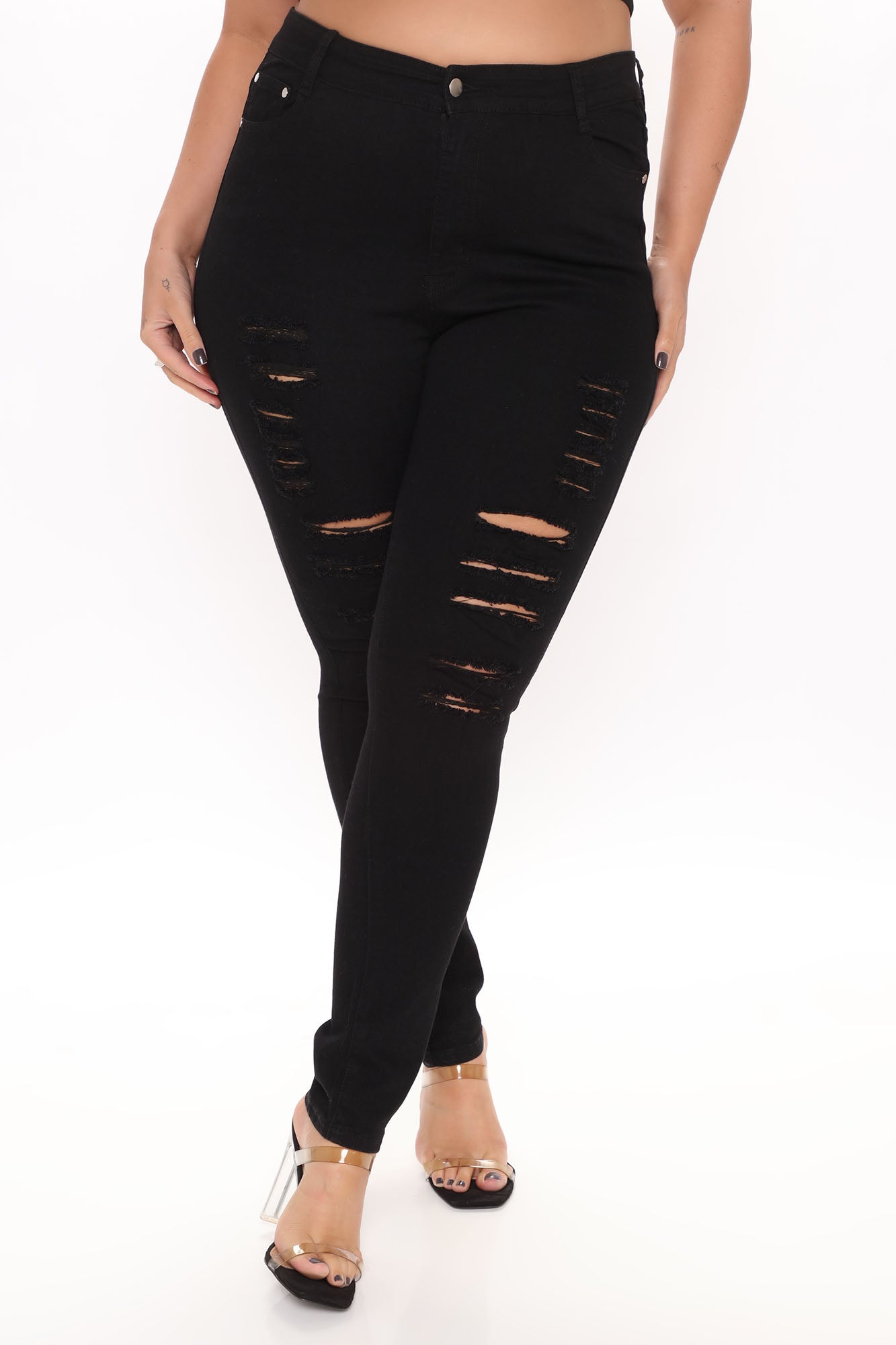 Drive To The Ocean Jeans - Black Ins Street