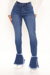 Fray What You Will Flare Jeans - Dark Wash Ins Street