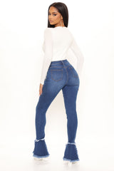 Fray What You Will Flare Jeans - Dark Wash Ins Street
