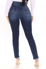 Right Outside High Rise Skinny Jeans - Dark Wash Ins Street