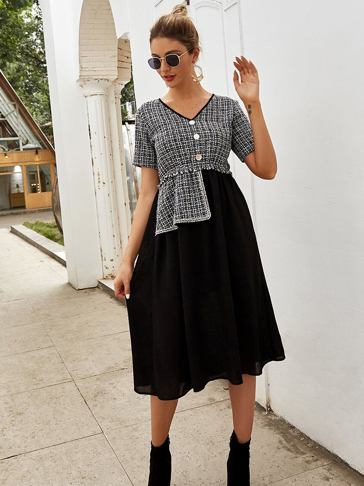 Stitching dress 2023-03-14 InsStreet