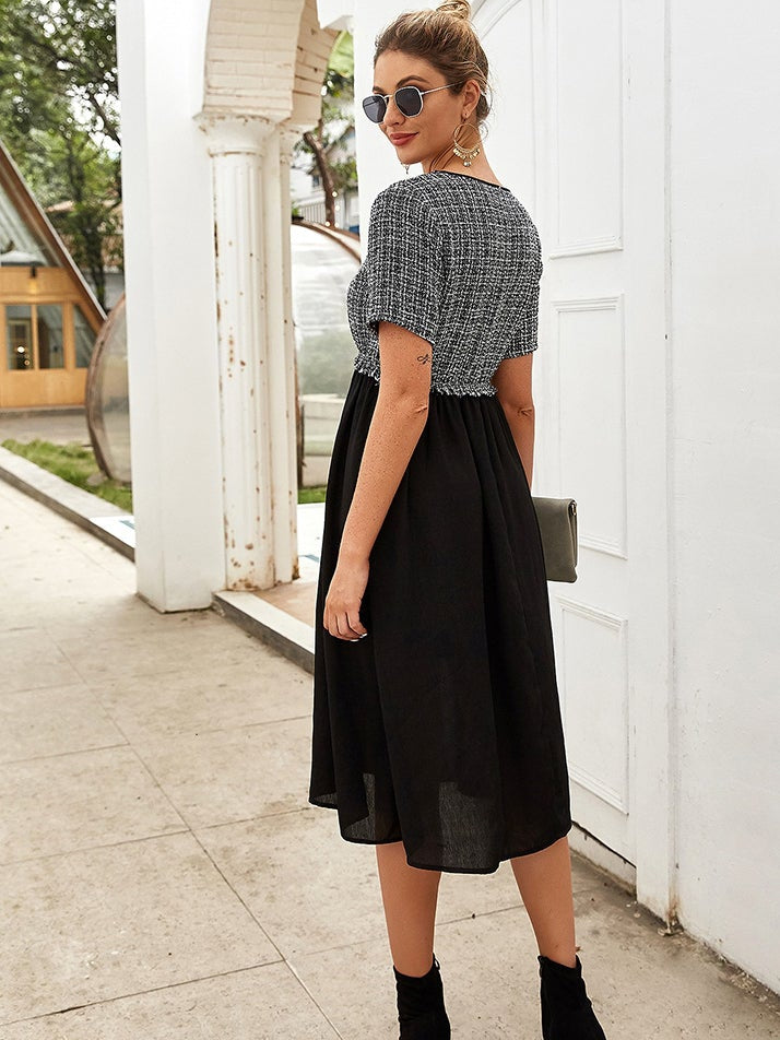 Stitching dress 2023-03-14 InsStreet