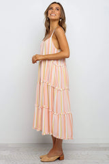 Copeland Smocked Tiered Tassel Maxi Dress - FINAL SALE SALT-001