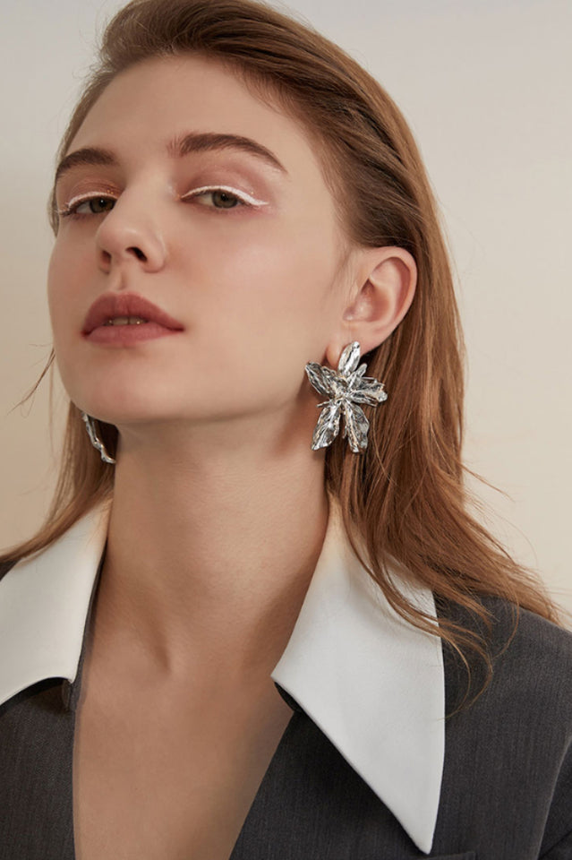 Big Flower Drop Dangle Earrings Ins Street