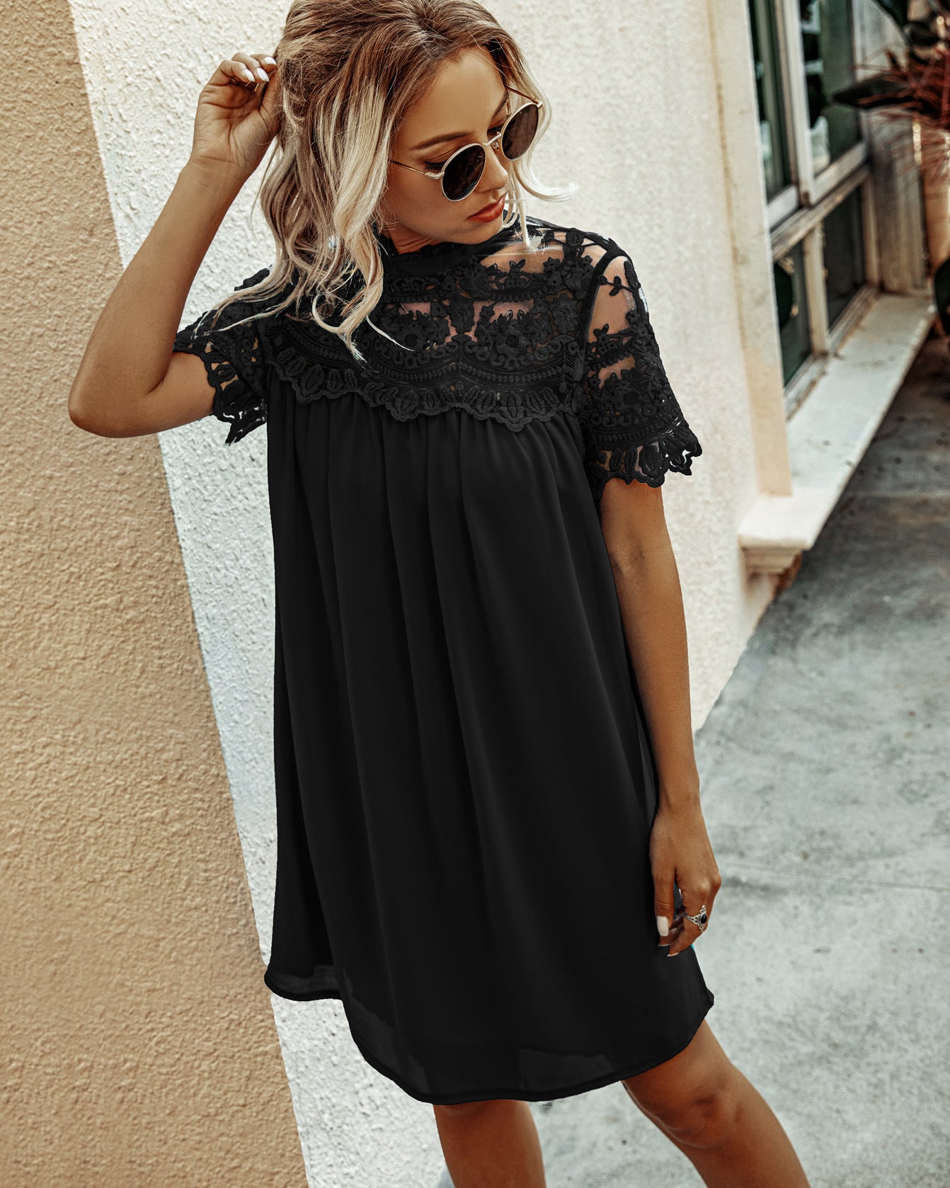 Bonnell Crochet Babydoll Dress - FINAL SALE InsStreet