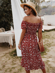 Hayes Floral Off The Shoulder Maxi Dress Ins Street