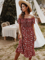 Hayes Floral Off The Shoulder Maxi Dress Ins Street