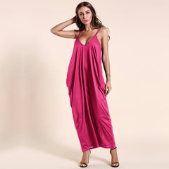 Olivian Pocketed Maxi Dress - Magenta Ins Street