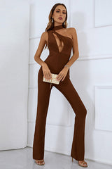 Babara One Shoulder Jumpsuit Ins Street