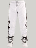 New White Ski Pants Thin Version Of The Veneer Double Board Warm Beam Foot Ski Pants Waterproof Wear-Resistant Professional Beam Leg Ski Pants Ins Street