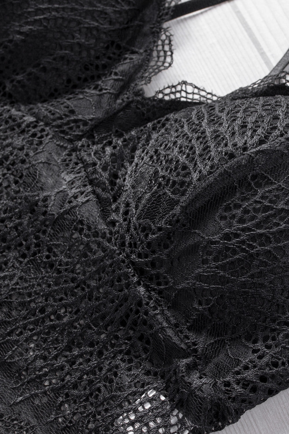 Lace Scalloped Crisscross Strap Bralette Ins Street