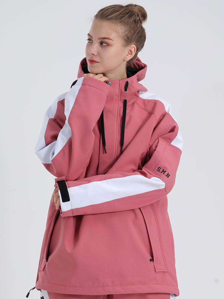 New Pink Ski Suit Windproof And Waterproof Winter Jacket Outdoor Warm Hoodie Sweater Snowboard Clothes Ins Street