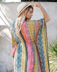 Enticing Patchwork Kimono Maxi Dress Ins Street