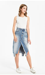 TRENTON IRAS ASYMMETRICAL HIGH CUT OUT SKIRT INSSTREET