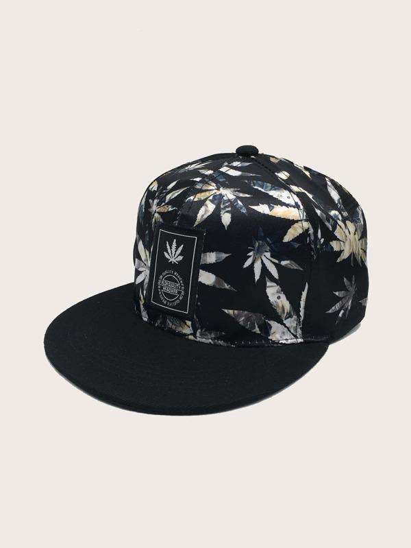 Women Leaf Pattern Baseball Cap Ins Street