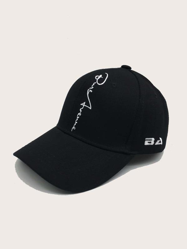 Women Letter Embroidery Baseball Cap Ins Street