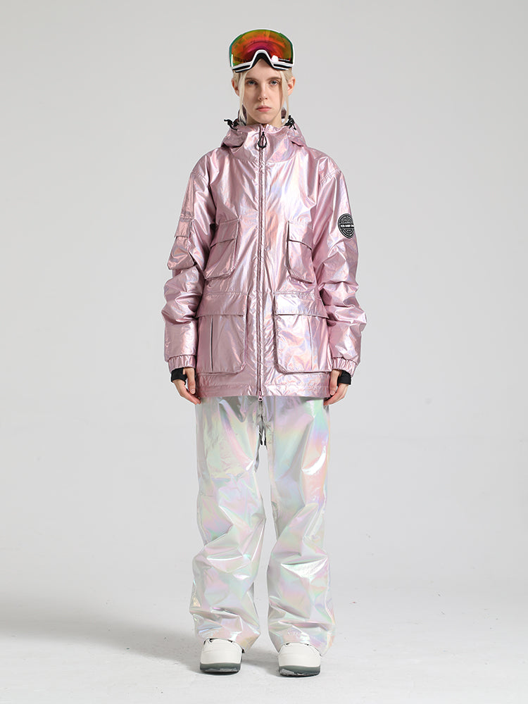 Pink Dazzling Ski Suit Ins Street