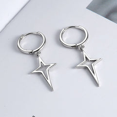 Solid The Stars Earrings Ins Street