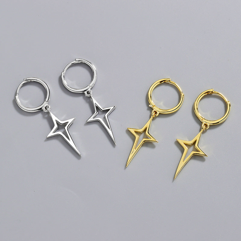 Solid The Stars Earrings Ins Street