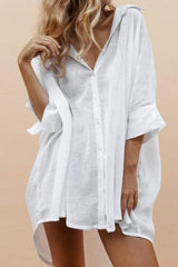 Solid Split Joint Turndown Collar Tops Ins Street