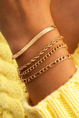 Simplicity Solid Split Joint Bracelets Ins Street