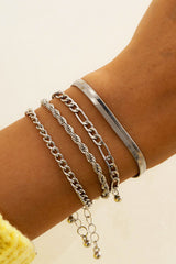 Simplicity Solid Split Joint Bracelets Ins Street