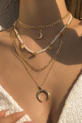 Simplicity Geometric Split Joint Necklaces Ins Street