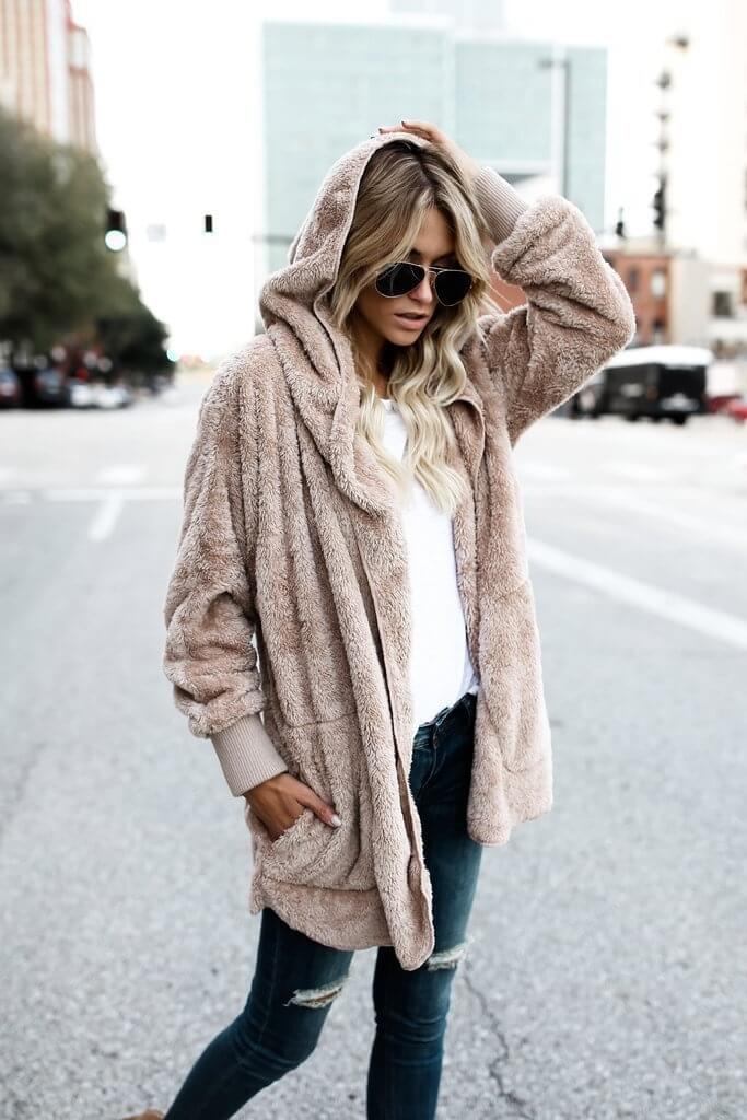 Mid-Length Double-Sided Anti-Fur Coat Ins street