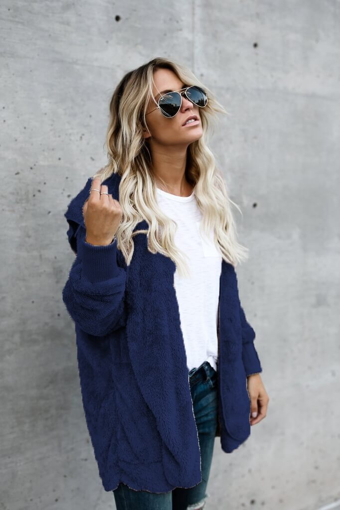 Mid-Length Double-Sided Anti-Fur Coat Ins street
