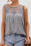Solid Lace Mesh O Neck T-Shirts(7 colors) Ins Street