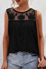 Solid Lace Mesh O Neck T-Shirts(7 colors) Ins Street