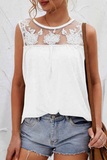 Solid Lace Mesh O Neck T-Shirts(7 colors) Ins Street