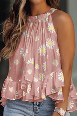 Print Flounce T-Shirts(6 Colors) Ins Street