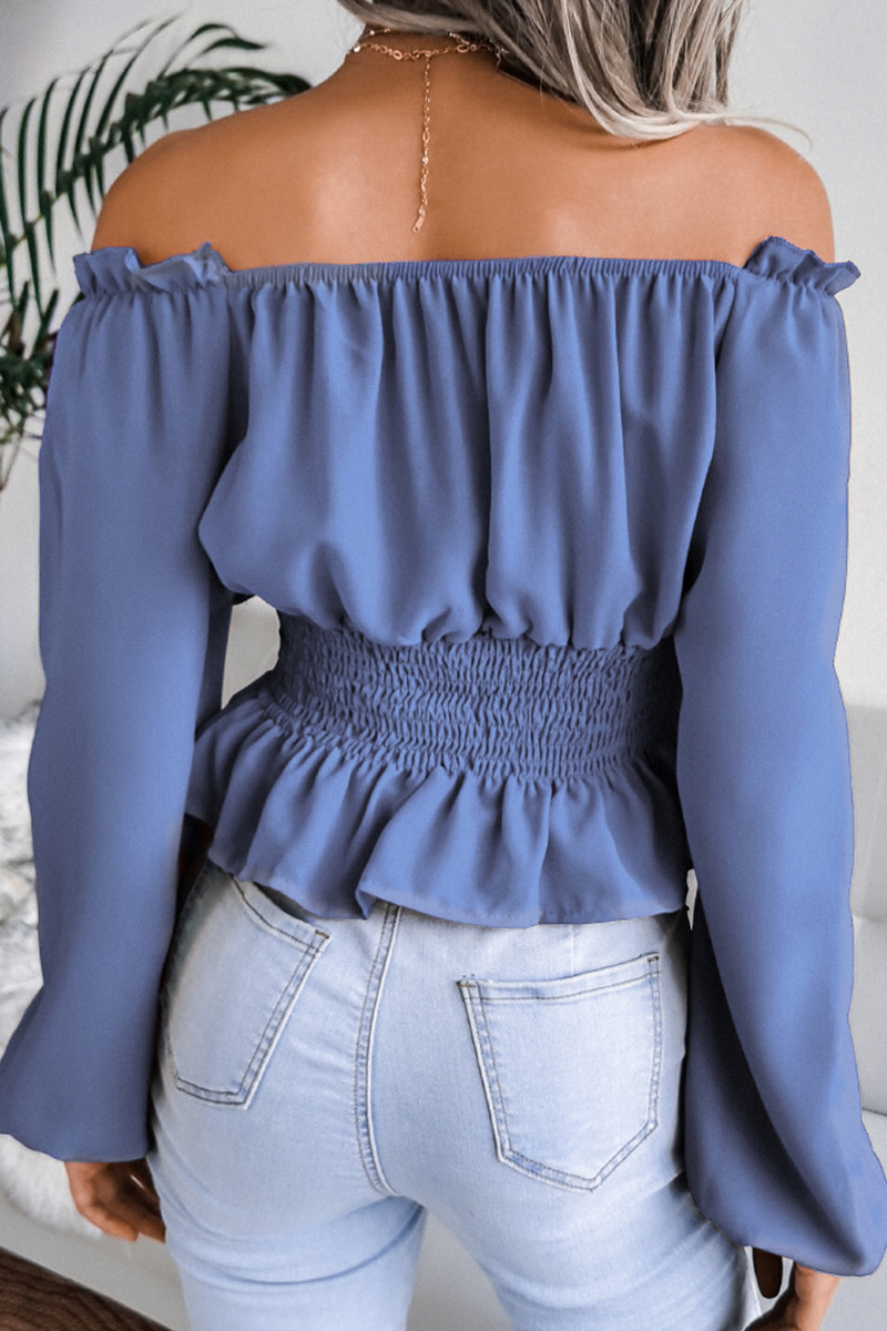 Elegant Split Joint Off the Shoulder Tops(5 colors) Ins Street