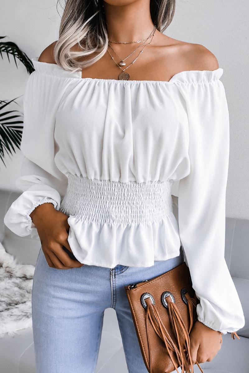 Elegant Split Joint Off the Shoulder Tops(5 colors) Ins Street