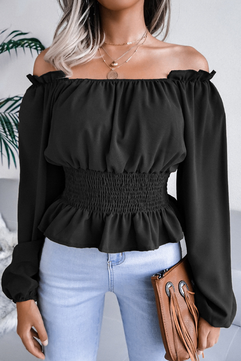 Elegant Split Joint Off the Shoulder Tops(5 colors) Ins Street