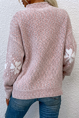 Snowflakes Basic Half A Turtleneck Tops Ins Street