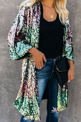 Patchwork Embroidered Sequins Outerwear Ins Street