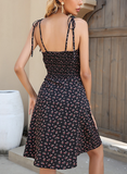 Filipa Floral Ruffle Dress - Black Ins Street