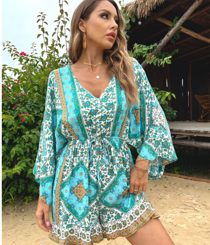 Orlando Printed Tassel Dress Ins Street