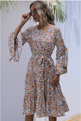 Wholesome Floral Boho Maxi Dress Ins Street