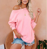 Daybed Daydreams French Terry Pullover - Neon Pink