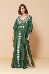 Lorelei Embroidered Kimono Cover-Up Dress Ins Street