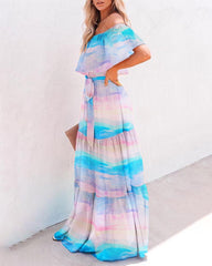 Nice Cotton Pocketed Off The Shoulder Maxi Dress Ins Street