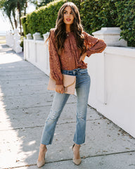 Your Smiling Face Lace Blouse - Mauve Ins Street